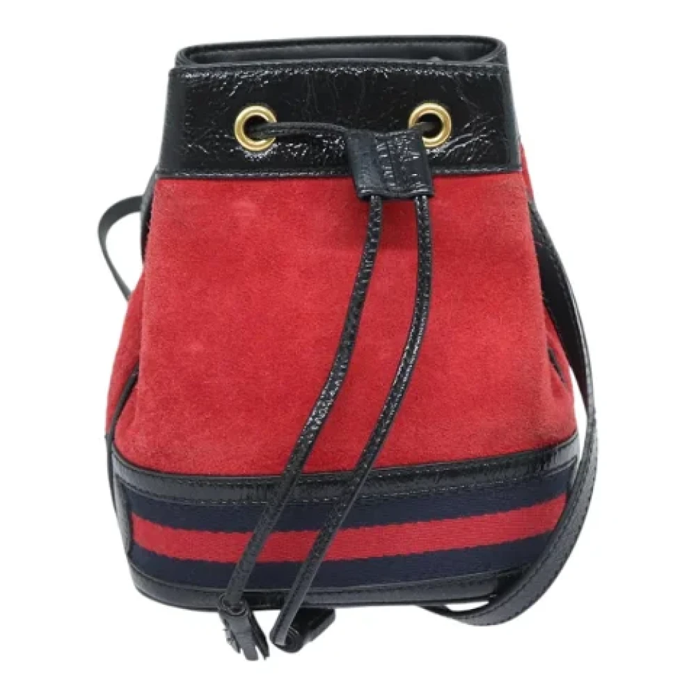 Gucci Vintage Pre-owned Suede gucci-bags Red Dames