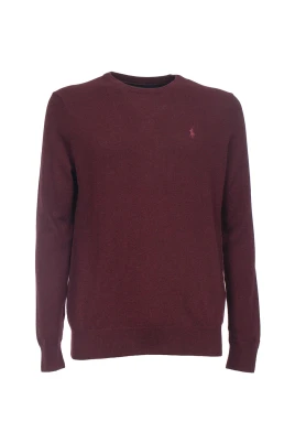 Ribbstickad Ull Crewneck Tröja