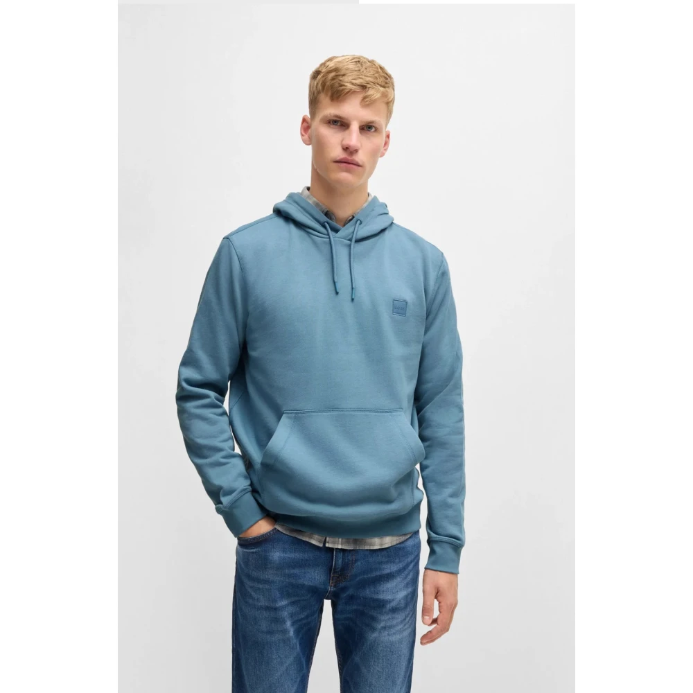 Hugo Boss Oranje Hoodie Wetalk Upgrade Casual Stijl Blue Heren