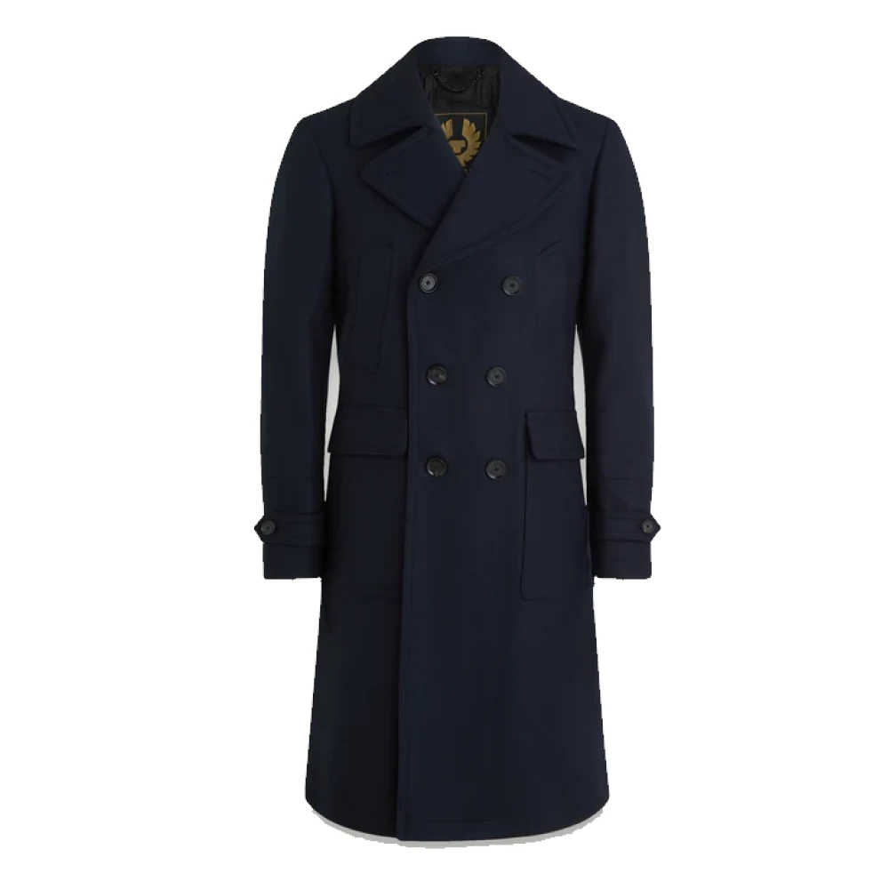 Belstaff Milford Military Style wollen jas Blue Heren