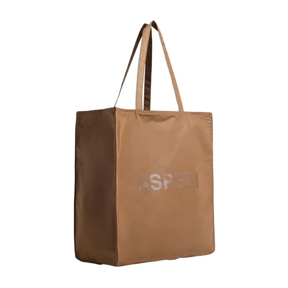 Aspesi Brown Shopping Bags, Unisex, One Size, Tote Bag