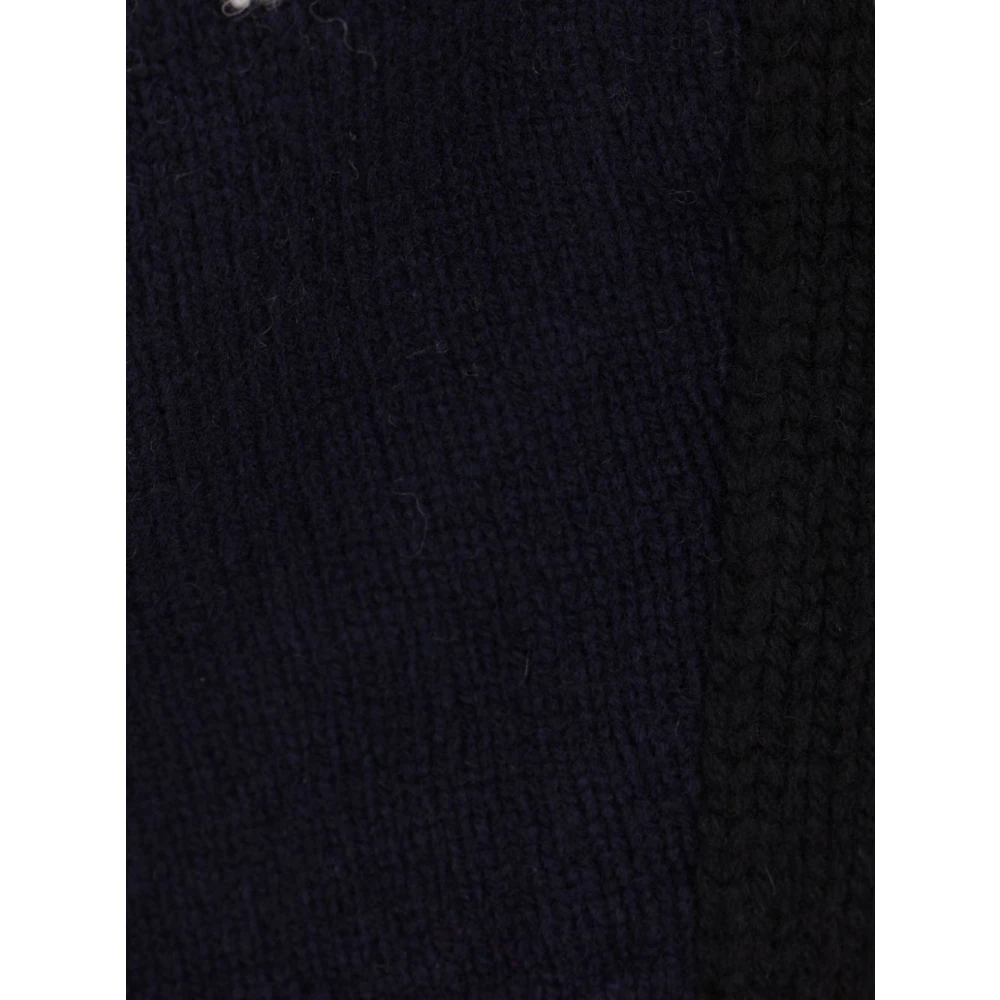Sacai Grafische Gebreide Trui Black Dames