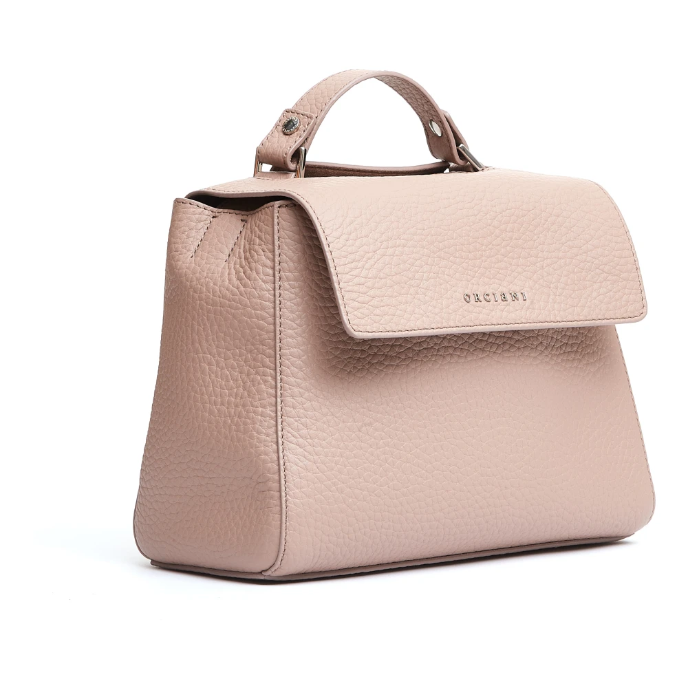 Orciani Cipria Handtas met Interne Schouderband Pink Dames