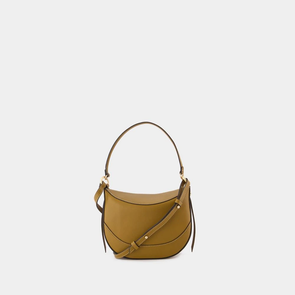 Vanessa Bruno Bruin Leren Crossbody Tas met Magnetische Sluiting Brown Dames