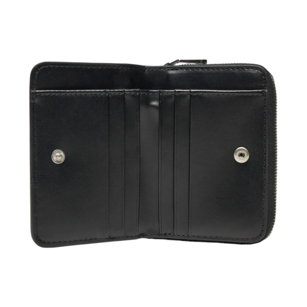 Calvin Klein Monogram Ritsportemonnee Zwart Leer Black Dames