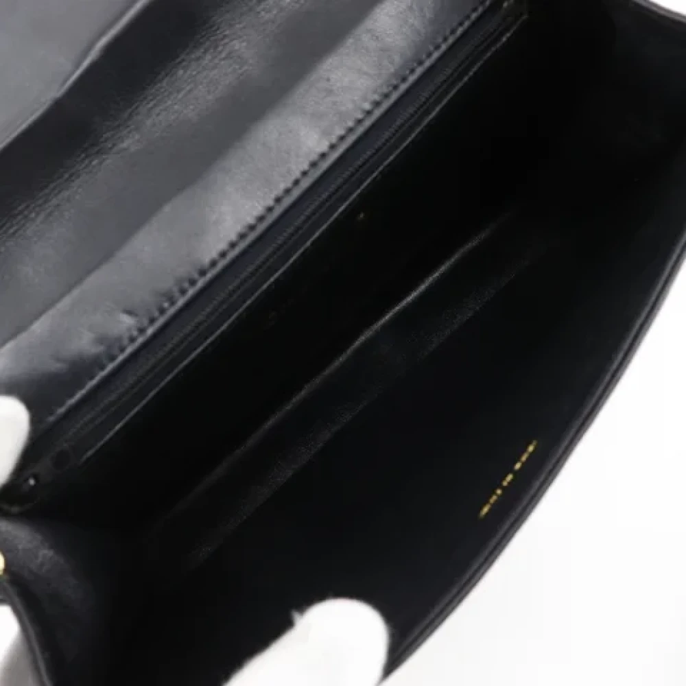 Chanel Vintage Pre-owned Fabric shoulder-bags Black Dames