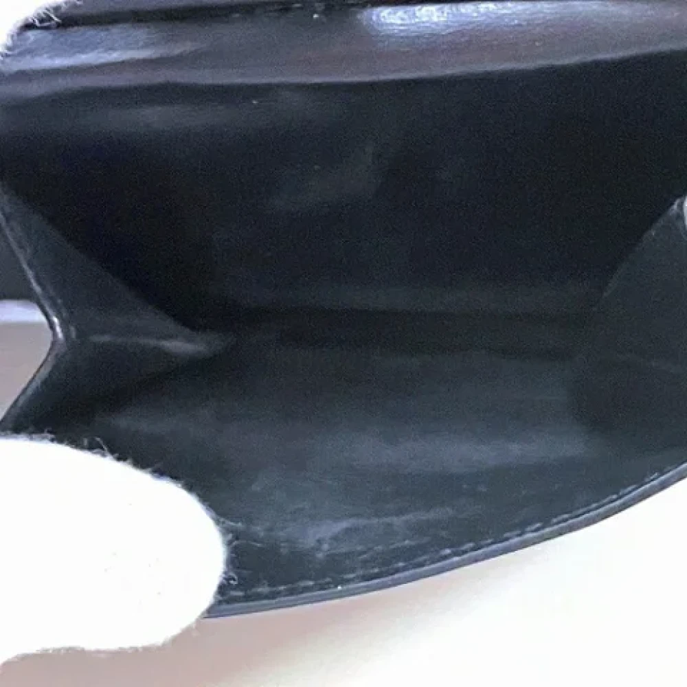 Saint Laurent Vintage Pre-owned Leather wallets Black Heren