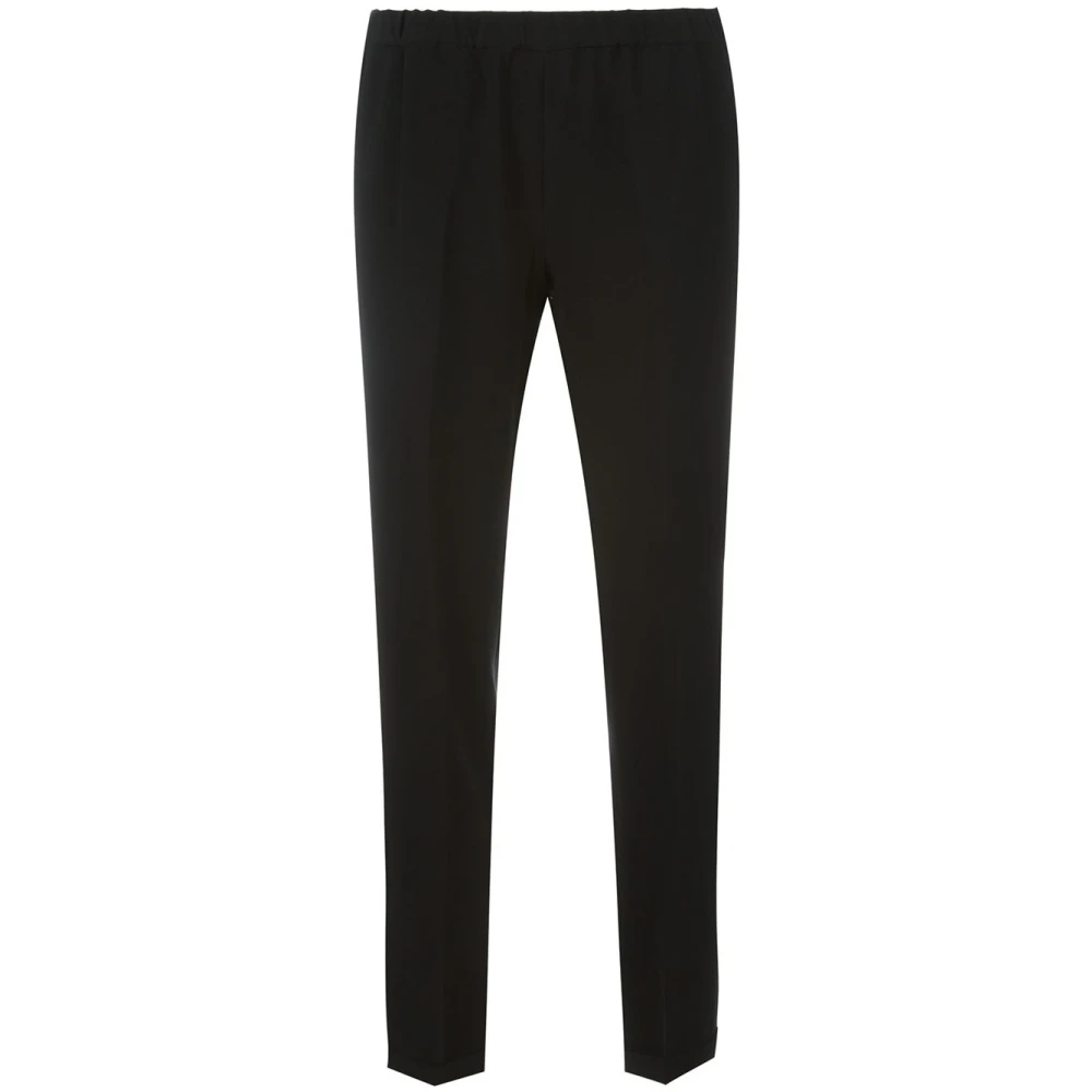 Alberto Biani Zwarte Color Block Rechte Broek Black Dames
