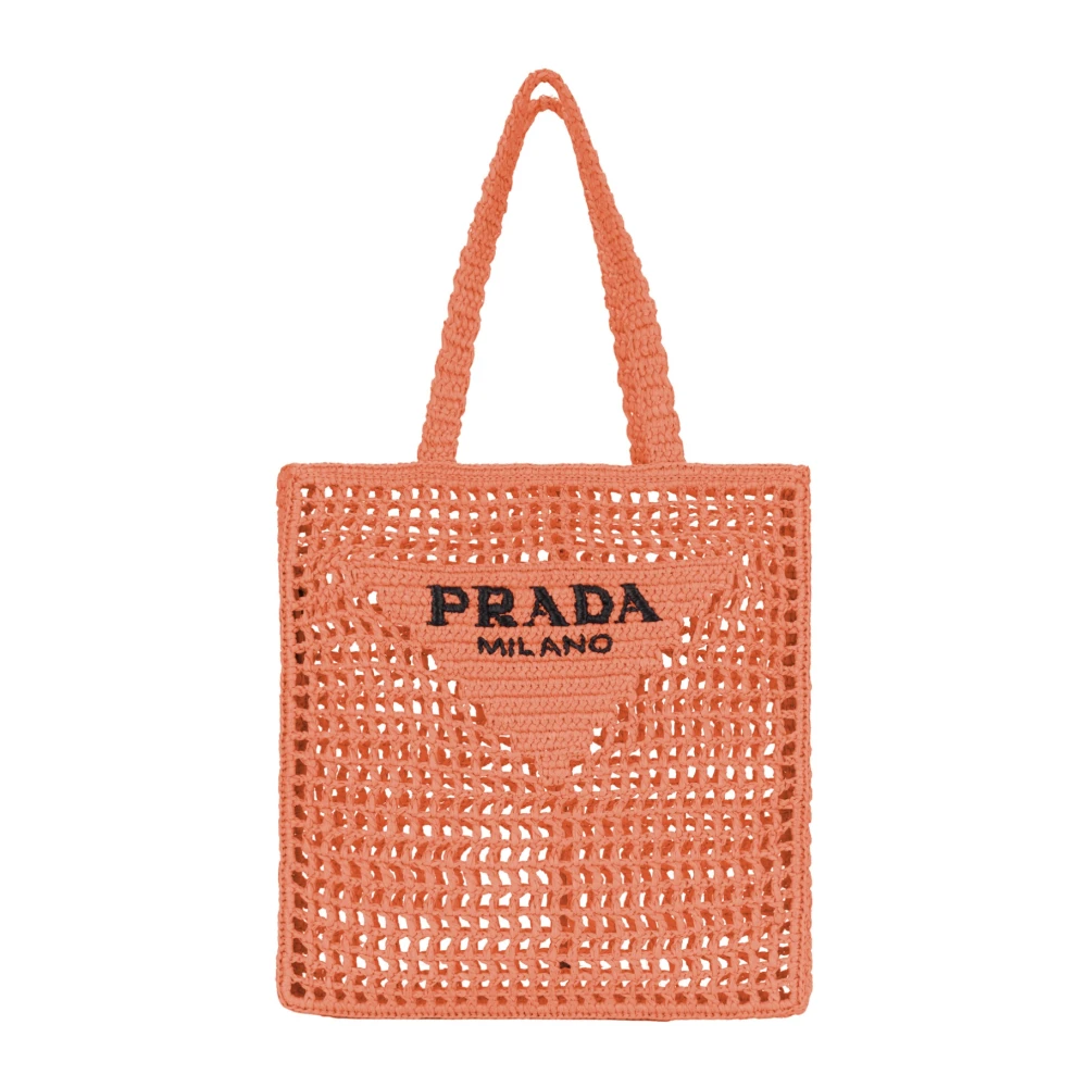Prada Women's Orange Tote Bags - Shopping Bags - One Size - Bags