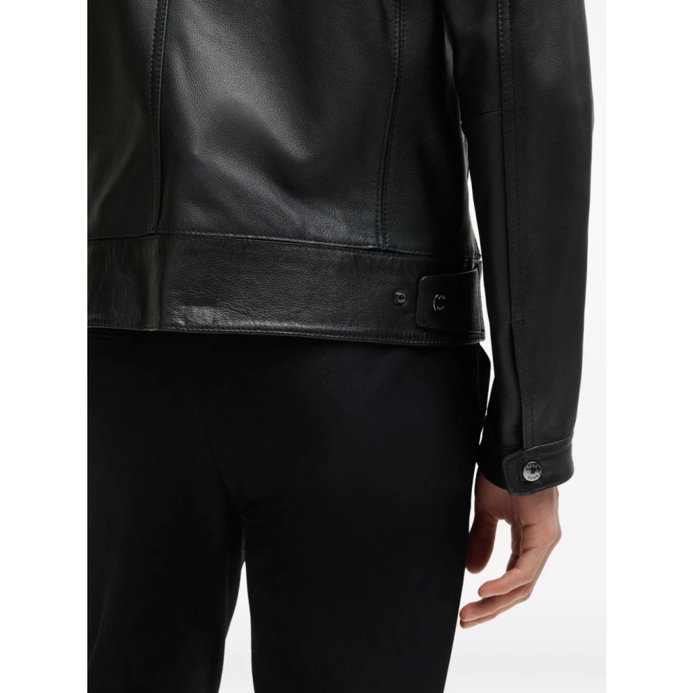 Hugo Boss Zwarte Jassen voor Mannen Black Heren