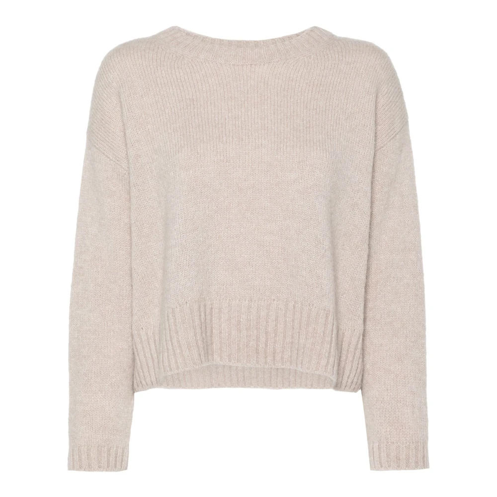 Herno Alpaca Wolmix Breiseltrui Beige Dames