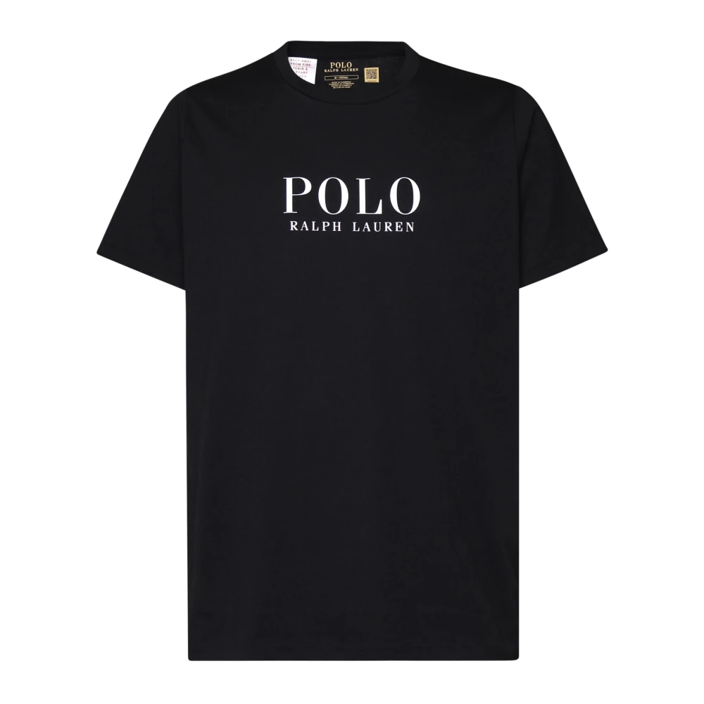 Polo Ralph Lauren Cotton T-Shirt With Logo - Male - T-Shirts - Black - M - Tops