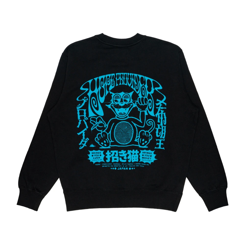 Edwin Katoenen Sweater Hope Provider Black Heren