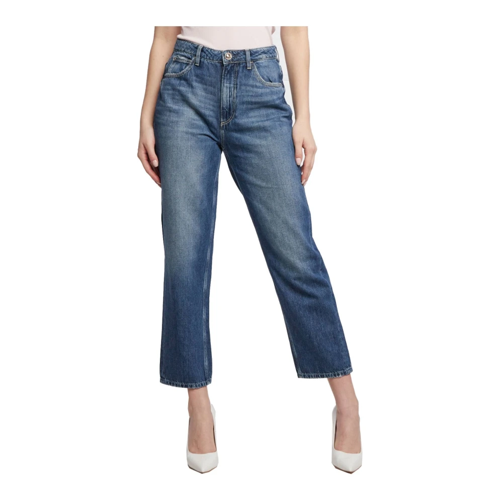 Guess Blauwe Straight Jeans Blue Dames