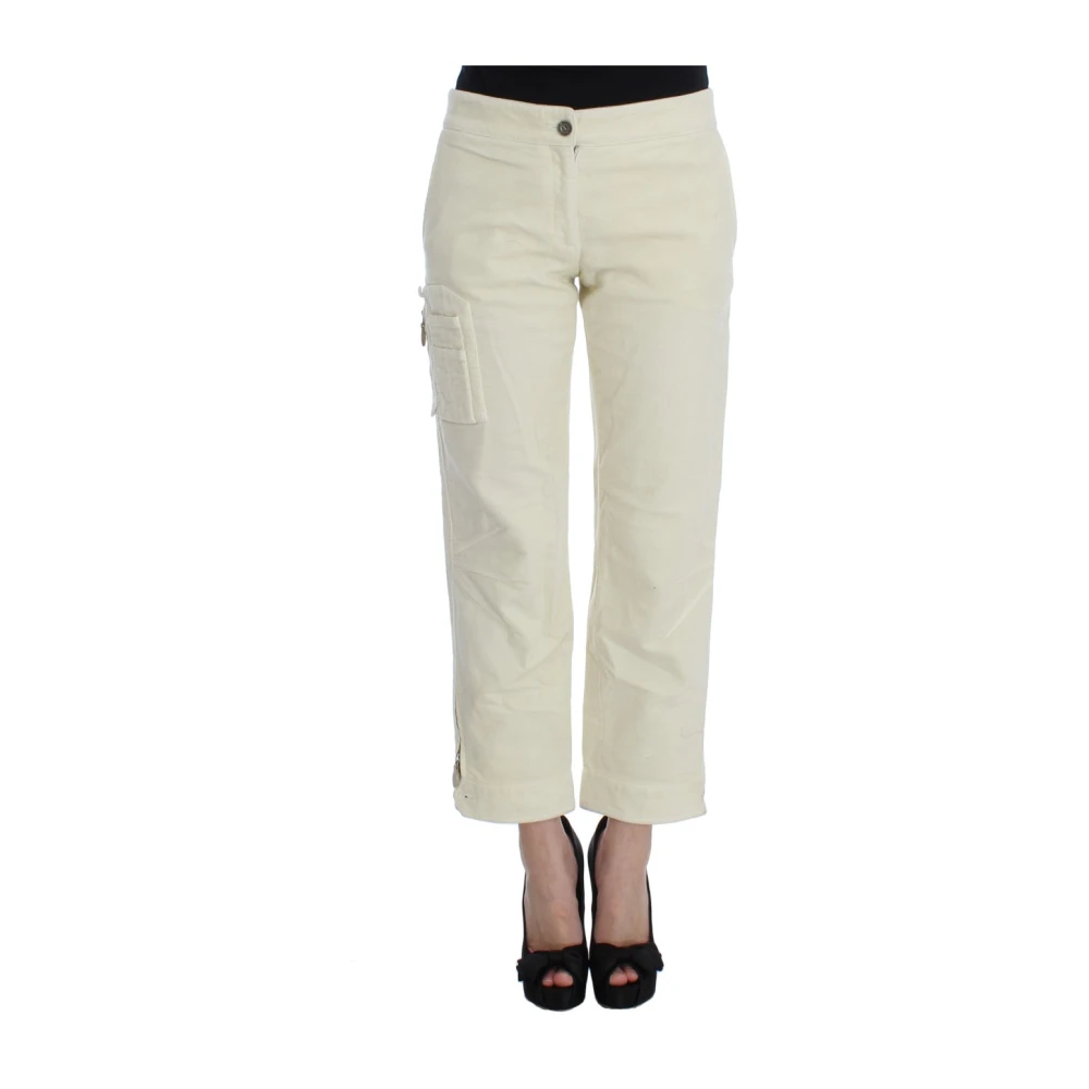 Ermanno Scervino Women's Beige Capri Cropped Pants
