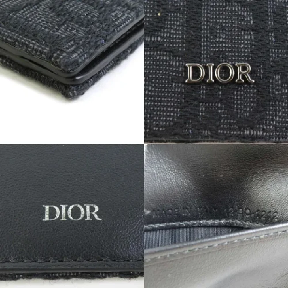 Dior Vintage Pre-owned Canvas home-office Black Heren