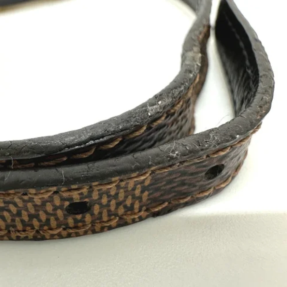 Louis Vuitton Vintage Pre-owned Cotton belts Brown Dames