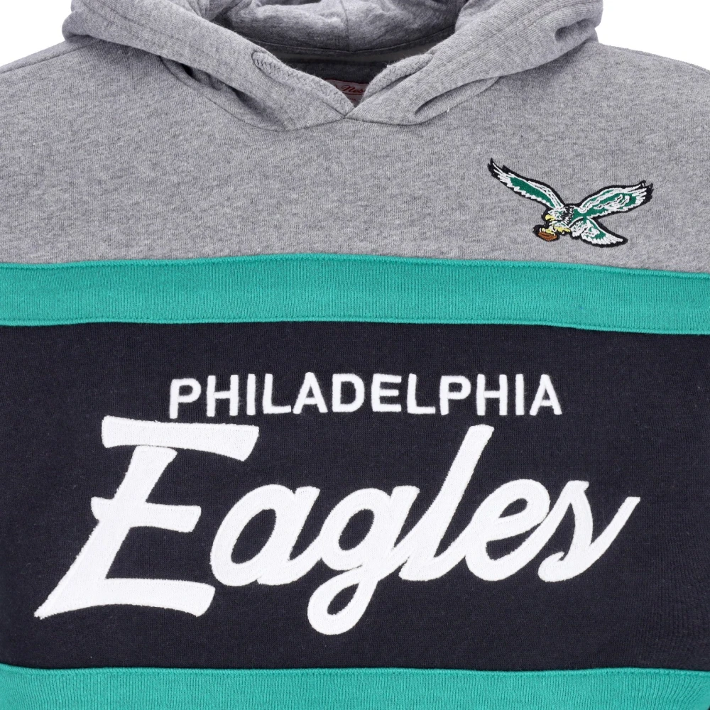 Mitchell & Ness Philadelphia Eagles NFL Headcoach Hoodie Zwart Black Heren