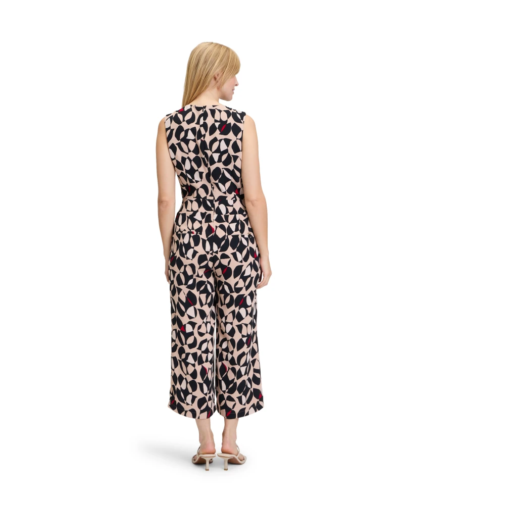 Betty & Co Feminine Jumpsuit met Riem Multicolor Dames