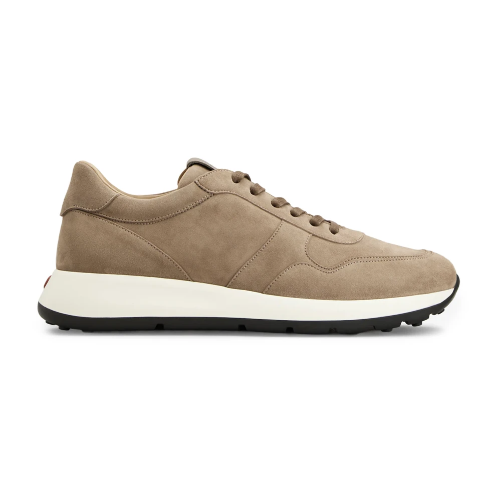 Tod’s Sneakers in suède Heren Schoenen Beige
