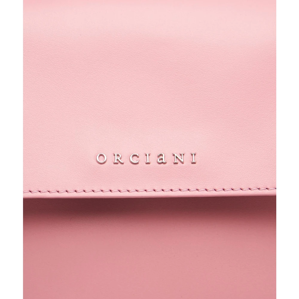 Orciani Schoudertas met Logo Details Pink Dames