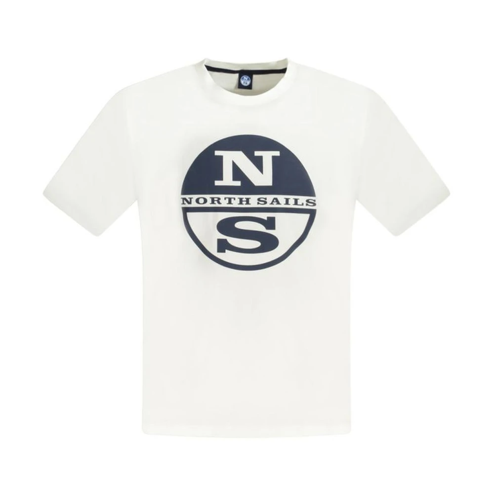 North Sails Klassiek Wit Katoenen Crew Neck T-Shirt White Heren