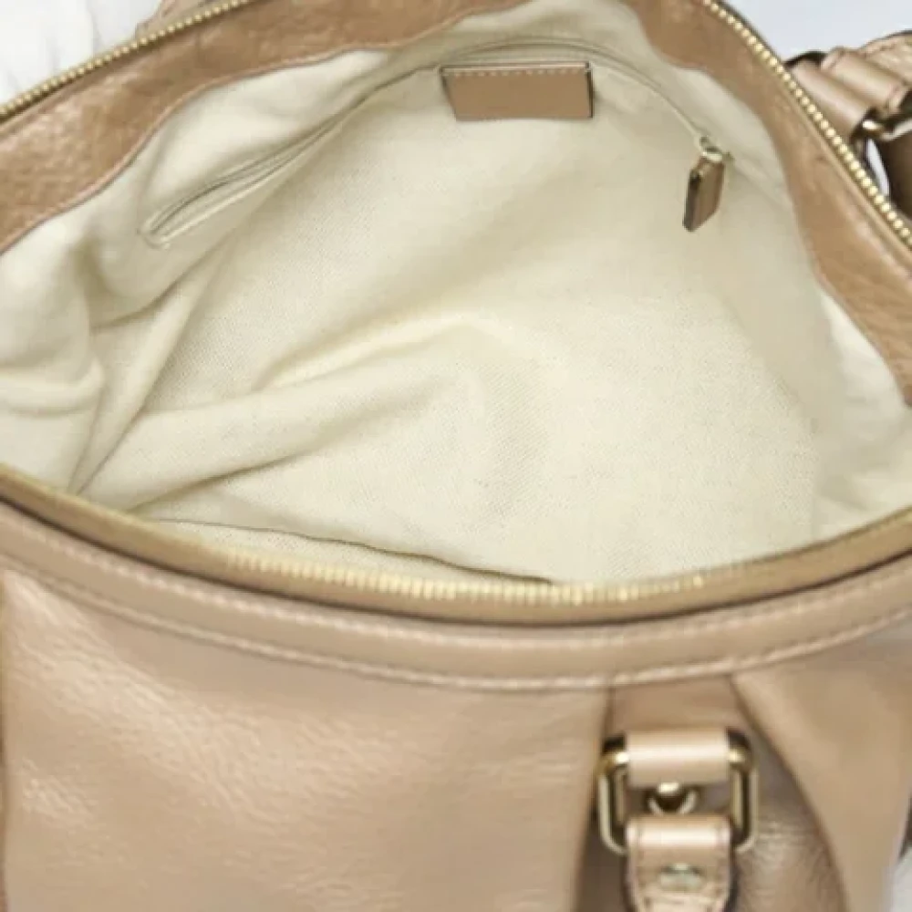 Gucci Vintage Pre-owned Leather handbags Yellow Dames