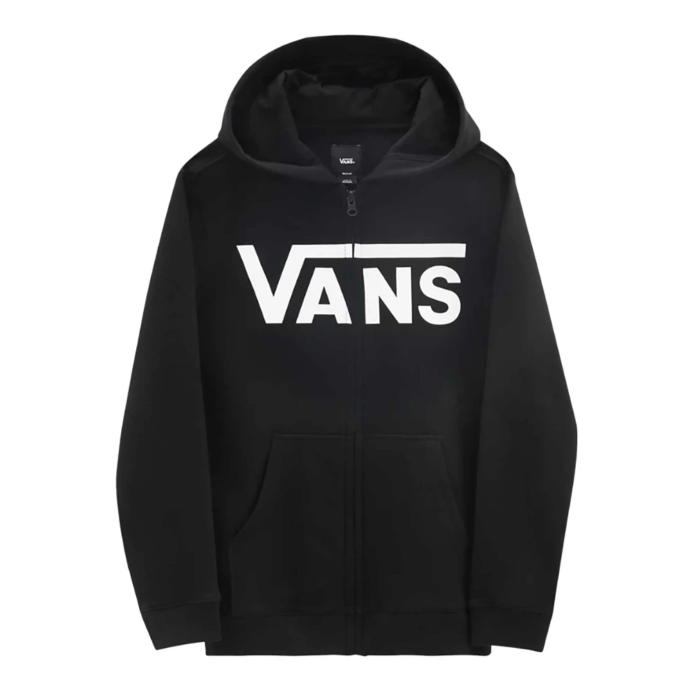 Vans Klassisk Zip Hoodie Pojkar Svart Sweatshirt Black, Pojke