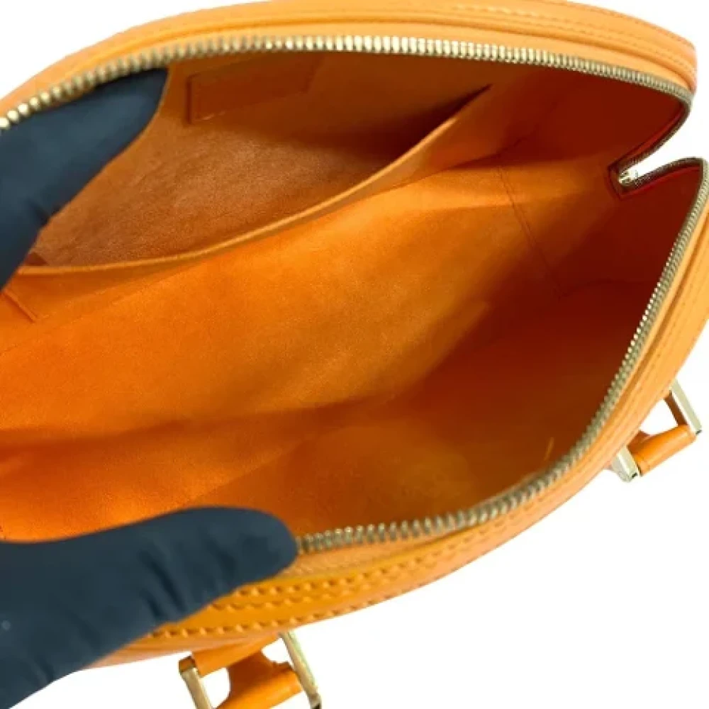 Louis Vuitton Vintage Pre-owned Leather handbags Orange Dames