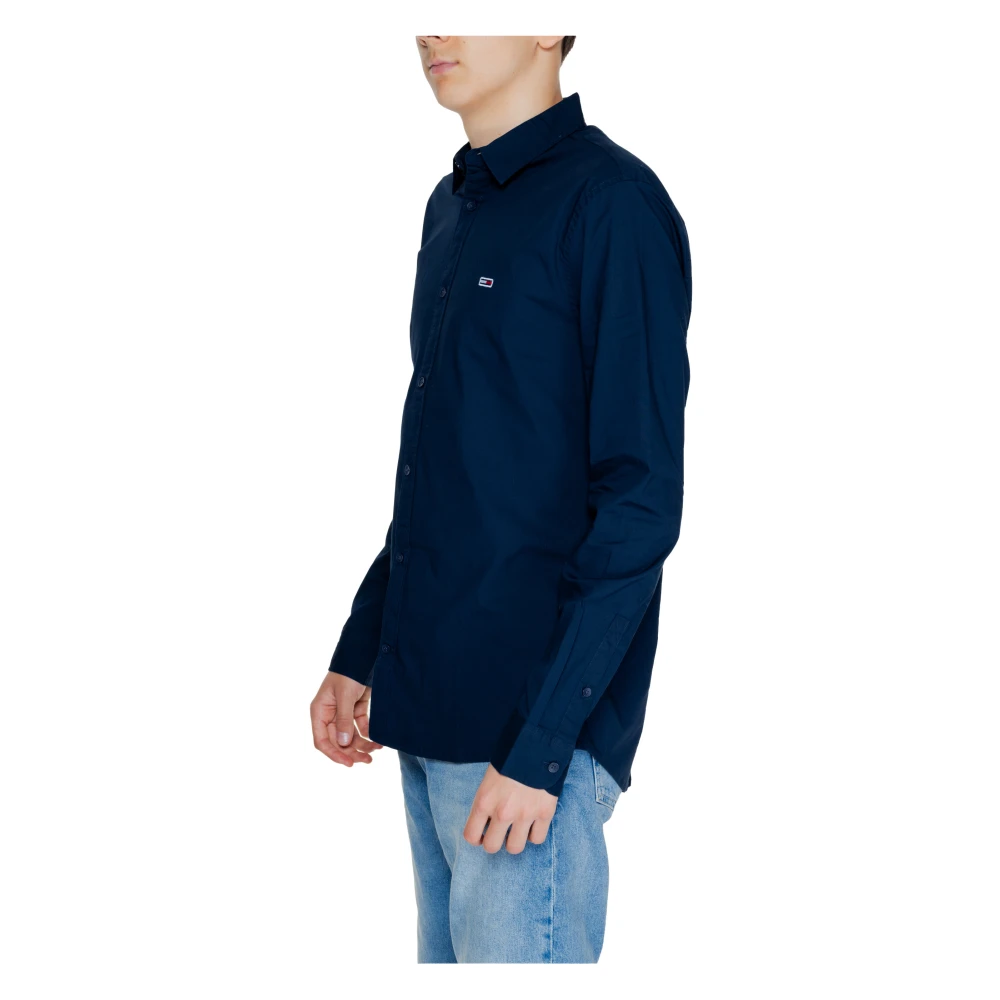 Tommy Jeans Lange mouwen shirt herfst winter collectie Blue Heren