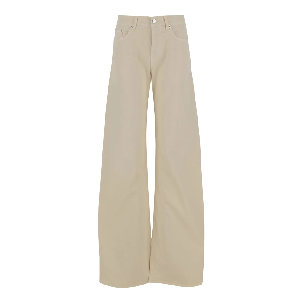 ARMARIUM Stiliga Wide Leg Byxor Beige, Dam