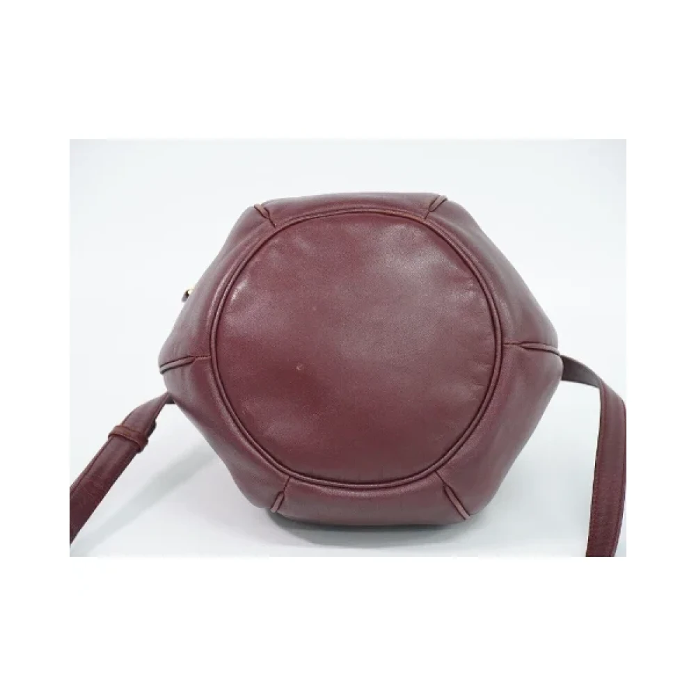 Cartier Vintage Pre-owned Leather shoulder-bags Red Dames