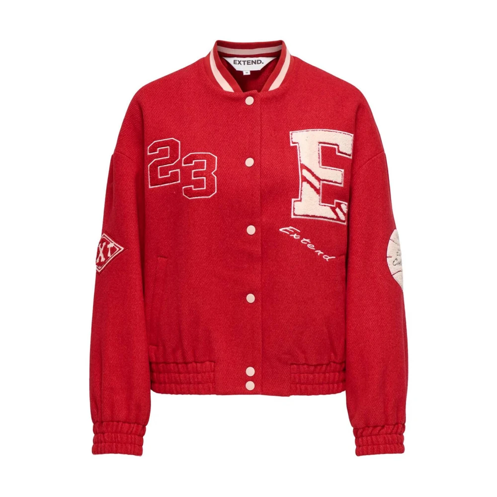 Only Baseball Jacket XT PNT Red Dames