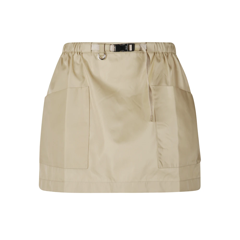 Prada Women's Yellow Short Skirts, M, Short Skirt