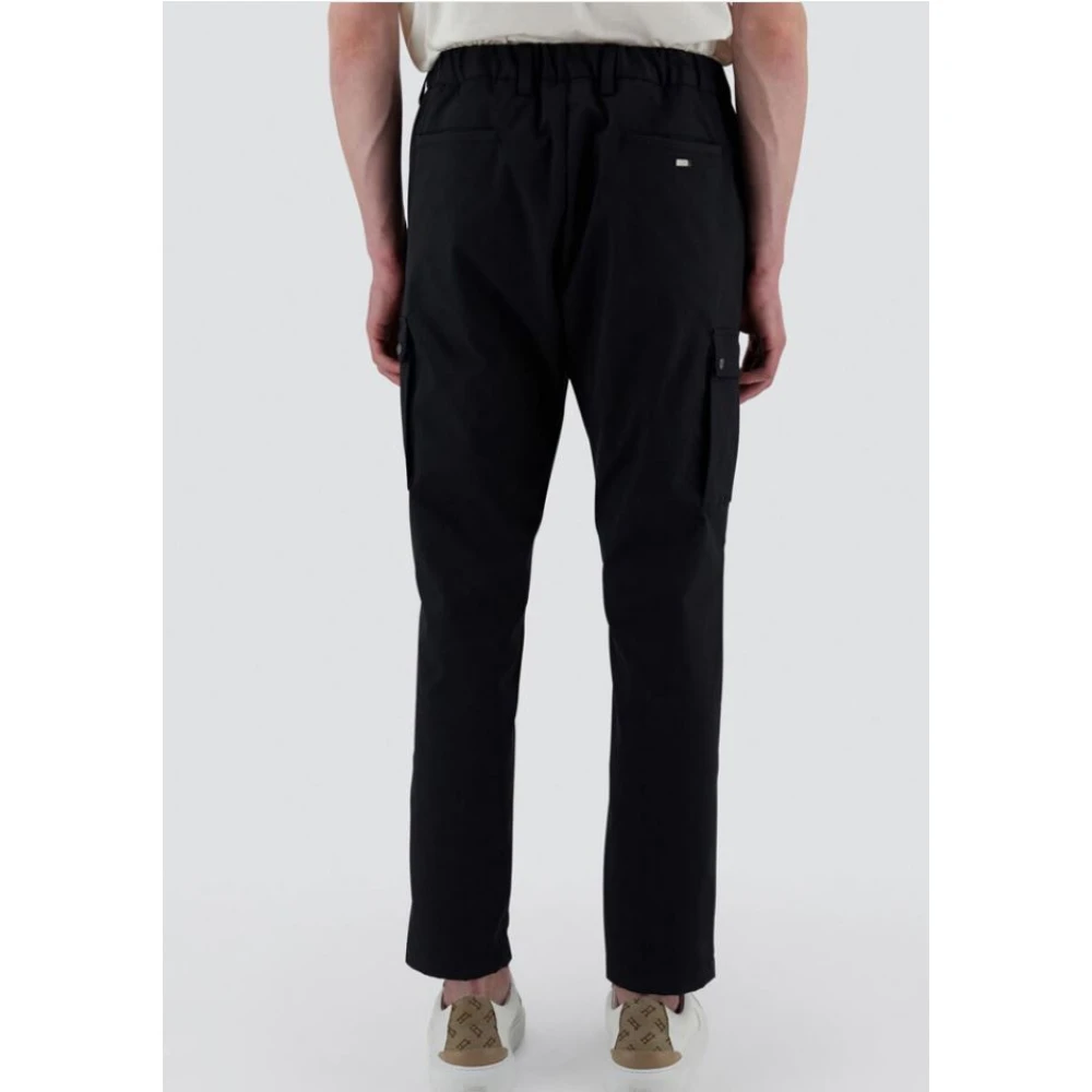 Herno Blauwe Cargo Broek met Elastische Taille Blue Heren