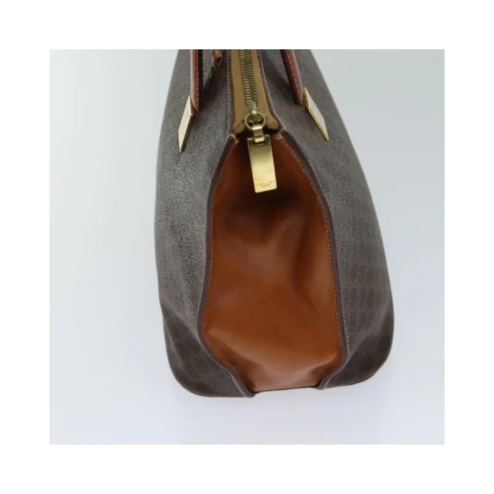 Celine Vintage Pre-owned Fabric handbags Brown Dames