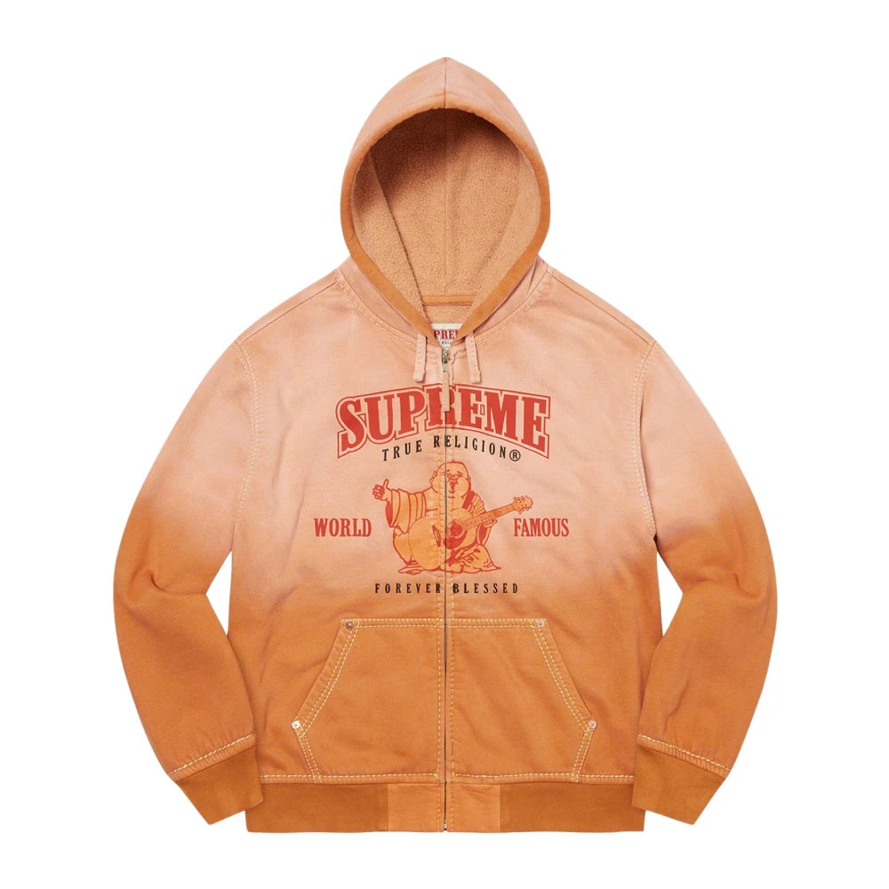 Supreme Beperkte oplage Rits Hoodie Roestig Oranje Orange Heren