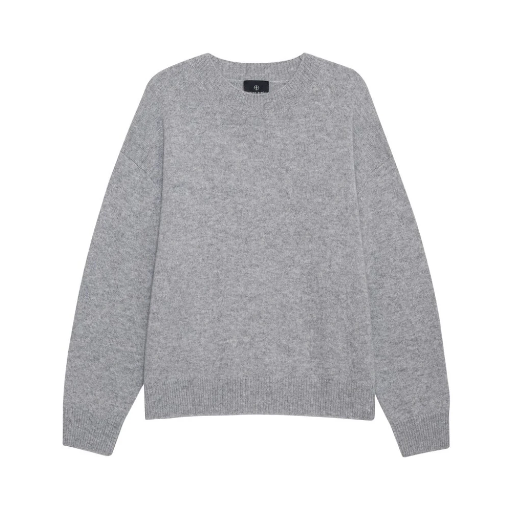 Anine Bing Grijze Crew Neck Sweater Gray Dames