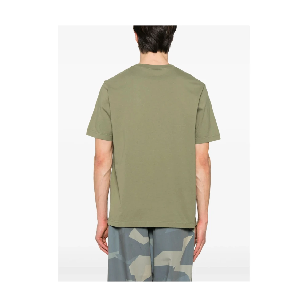 Maison Kitsuné Groene Crew Neck T-shirt Green Heren
