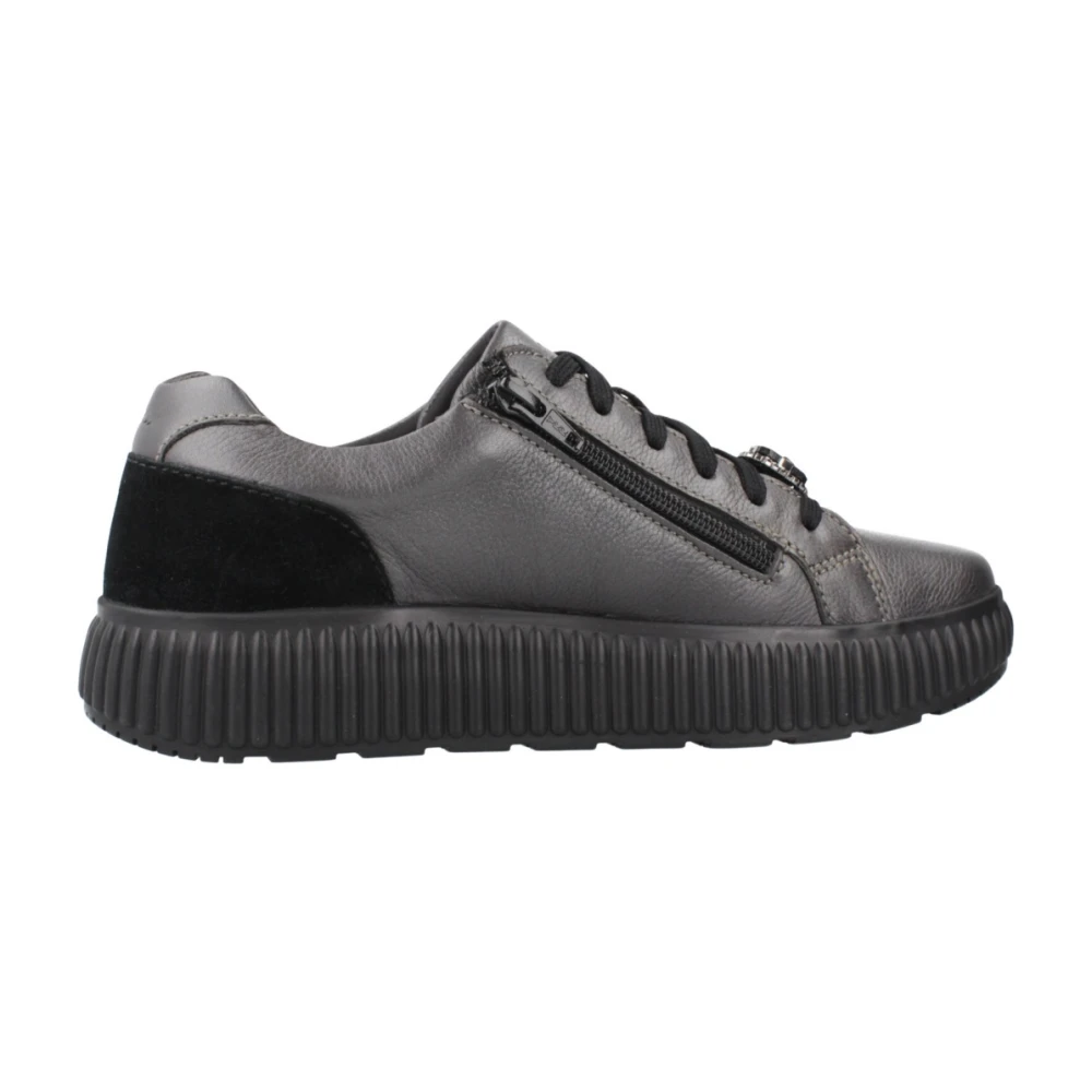 Geox Casual Sneakers in Dames Schoenen Grijs