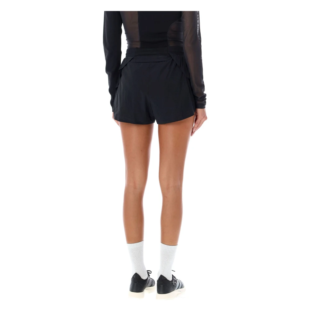 Y-3 Zwarte hardloopshorts Aw24 Black Dames