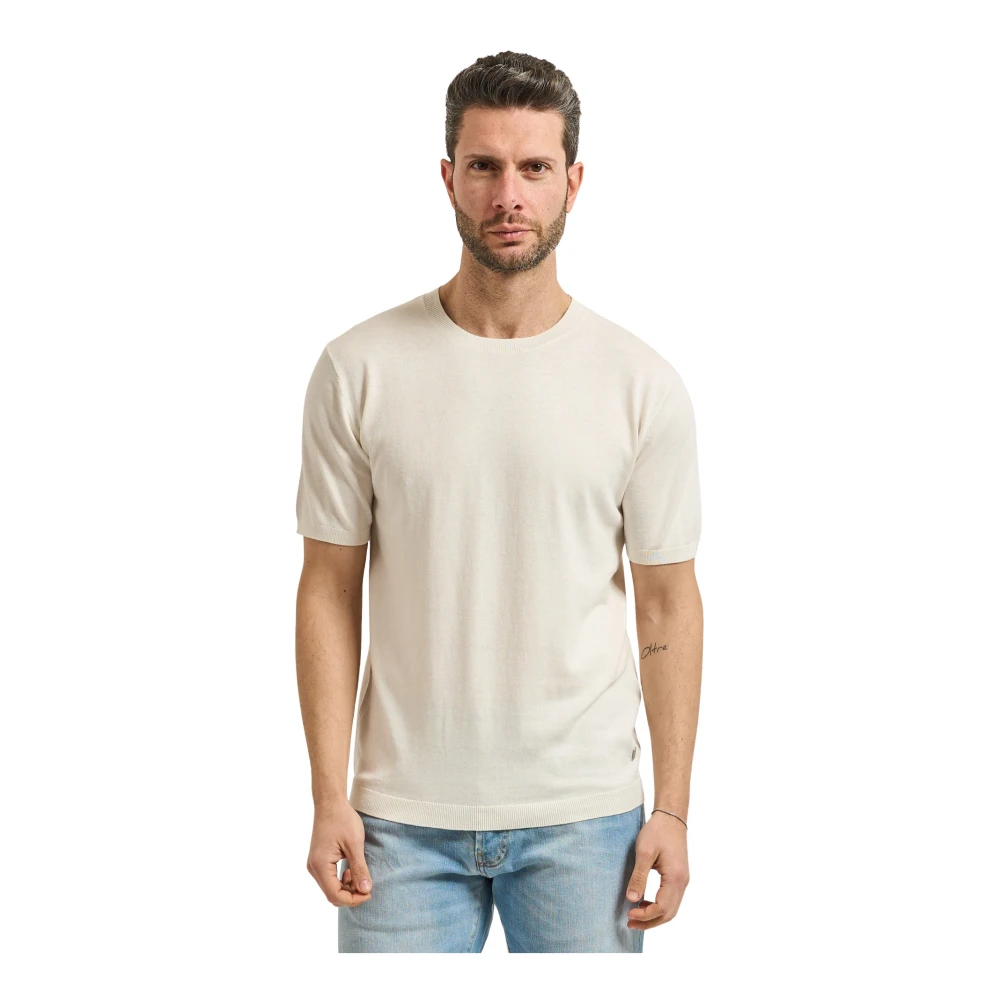 Liu Jo Mannelijk Wit Tops Heren, Xl, Katoen, Zijdenmix T-Shirt