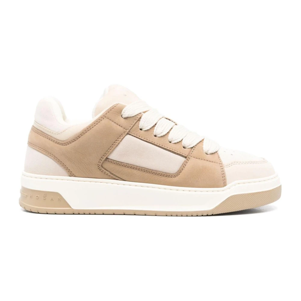 Hogan Leren Sneakers Heren Schoenen Beige