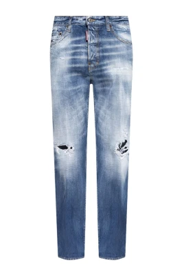 Distressed Jeans med raka ben