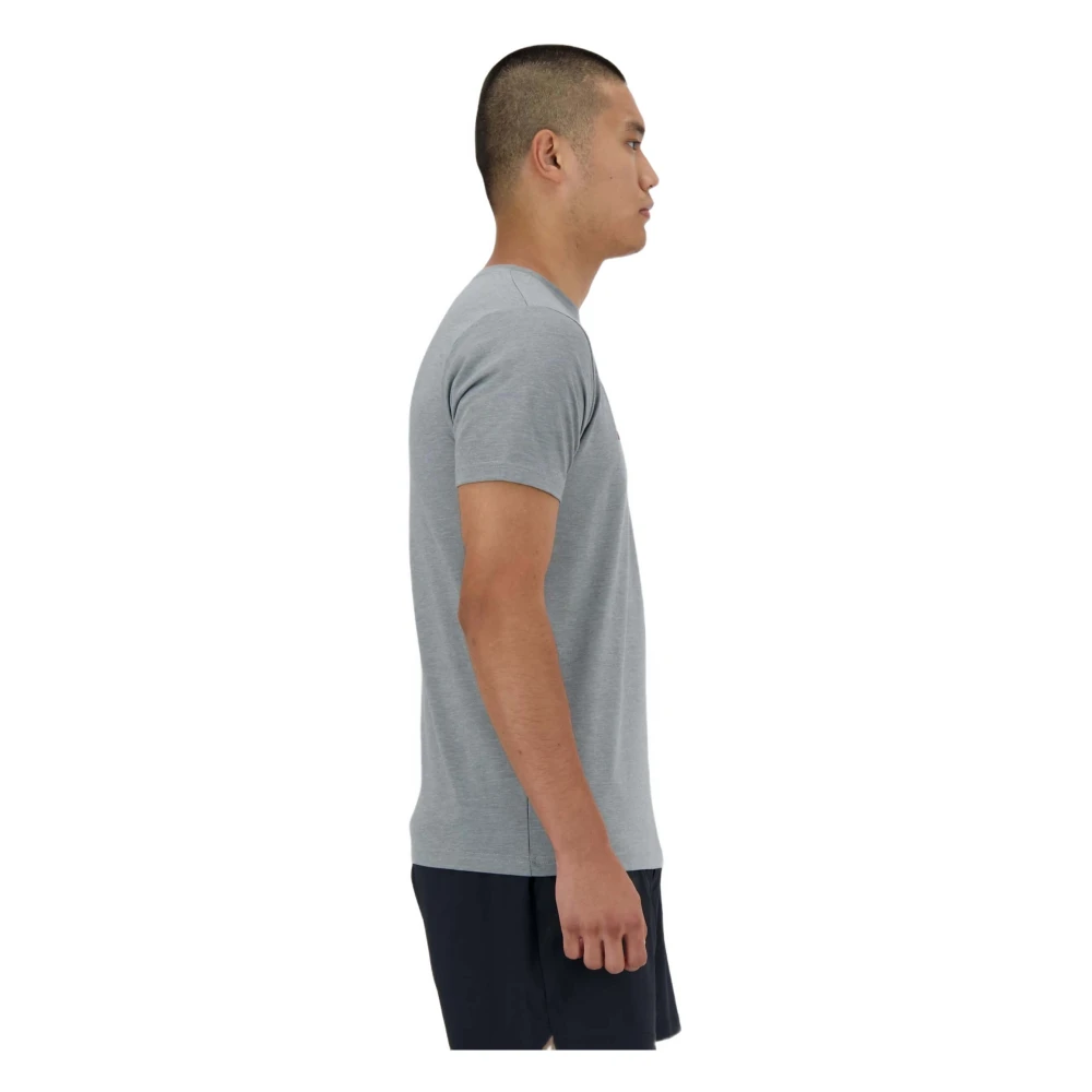 New Balance Essentials Heathertech T-shirt Gray Heren