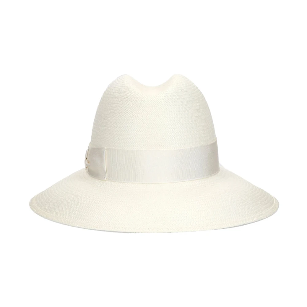 Borsalino Stijlvolle Fedora Hoed voor Mannen White Dames