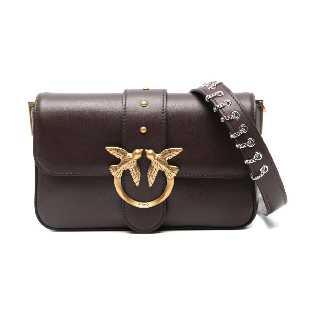 Pinko Women's Brown Crossbody Bag - Cross Body Bags - One Size - Bags