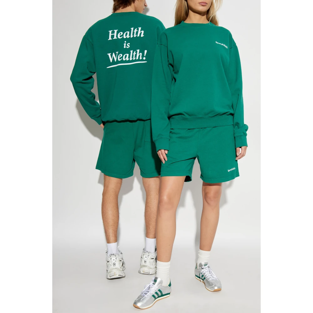 Sporty & Rich Sweatshirt uit de Health Is Wealth collectie Green Unisex