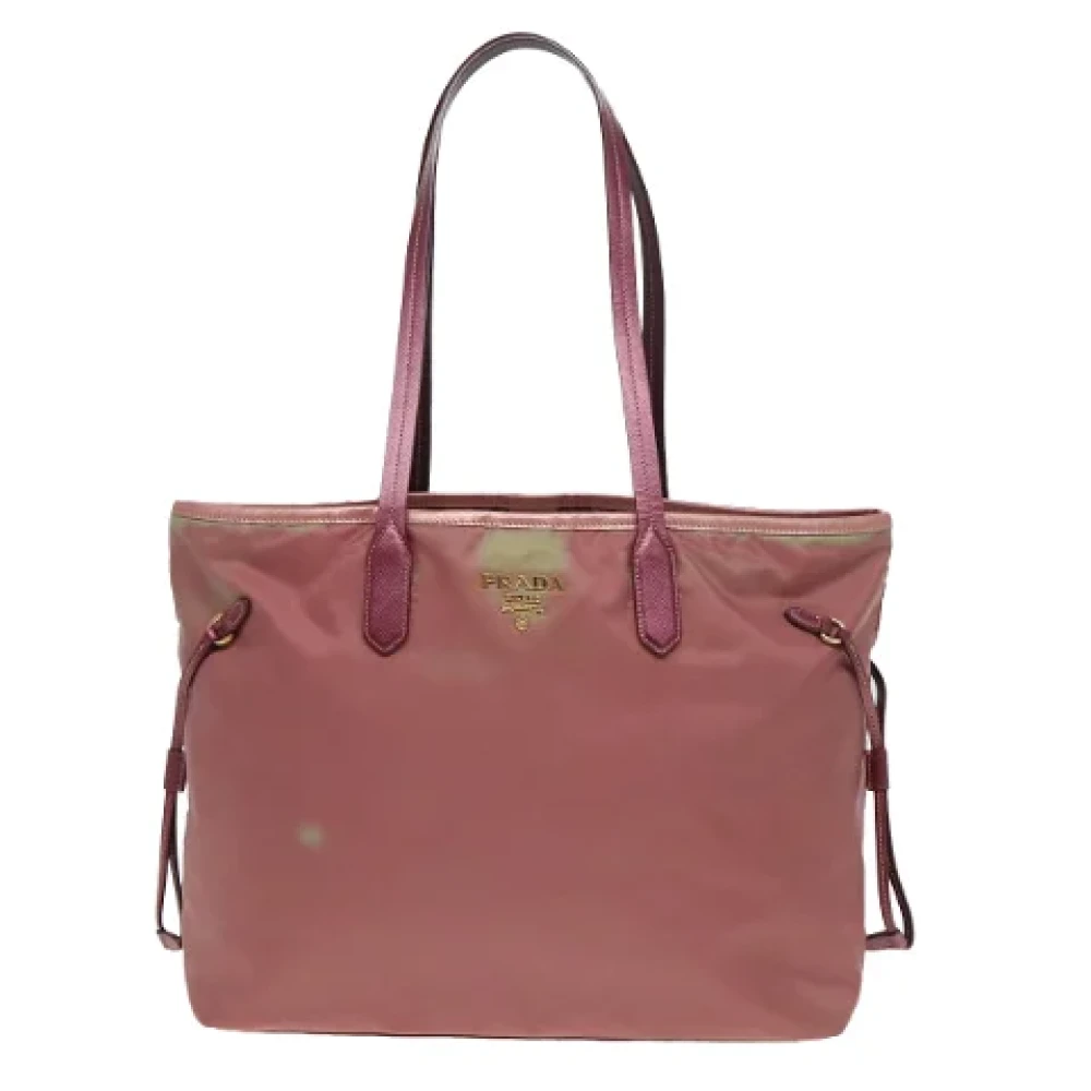 Prada Vintage Pre-owned Fabric prada-bags Pink Dames