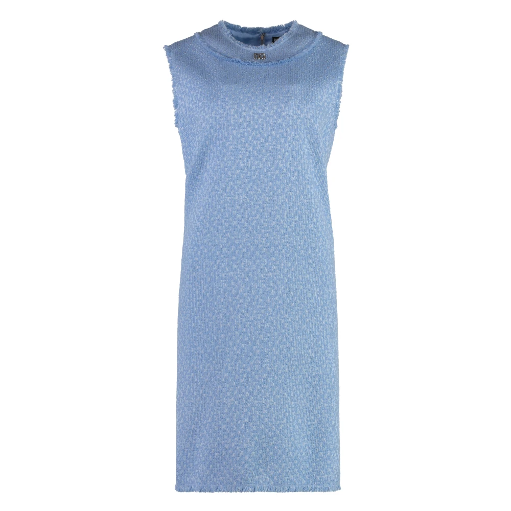 Dolce & Gabbana Gefranjde Tweed Jurk Blue Dames